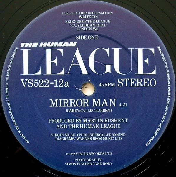 The Human League – Mirror Man (EX, FUNDA VG+)
