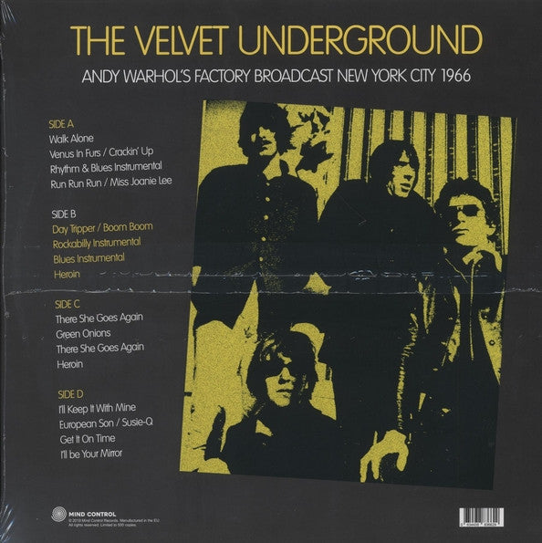The Velvet Underground – Andy Warhol's Factory Broadcast (New York City 1966) / DISCO DOBLE (NUEVO, SELLADO) BOXV46