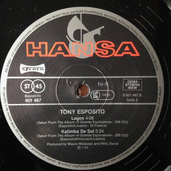 Tony Esposito – Kalimba De Luna (NM) BOX3