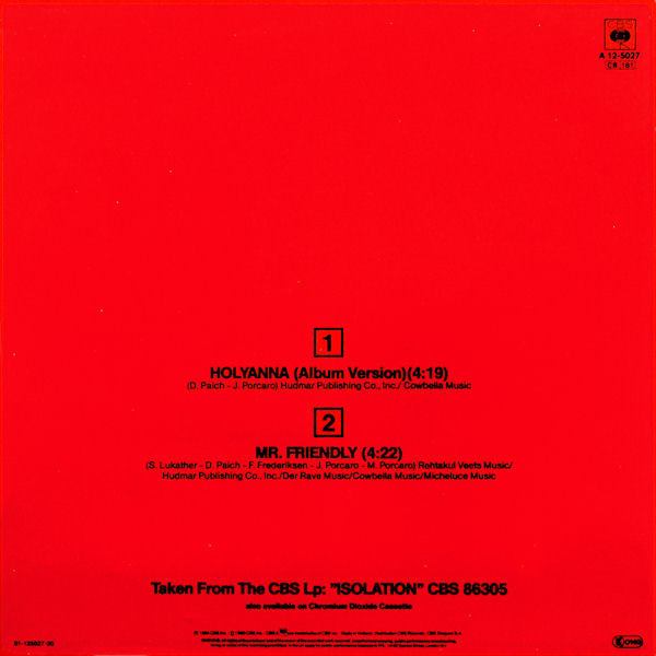Toto – Holyanna (NM, FUNDA VG+) BOX3