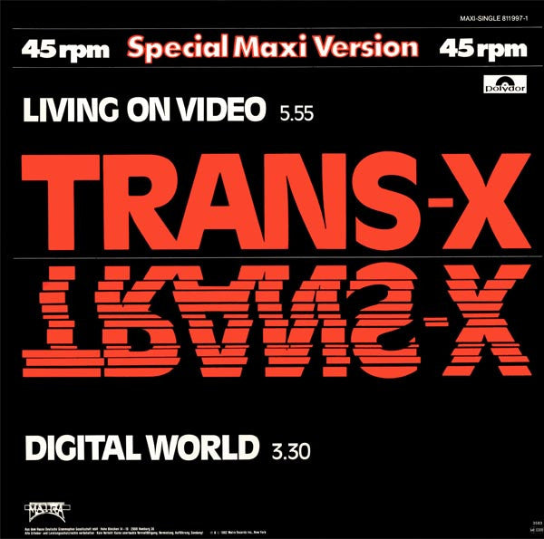 Trans-X – Living On Video / Digital World (NM, FUNDA EX)