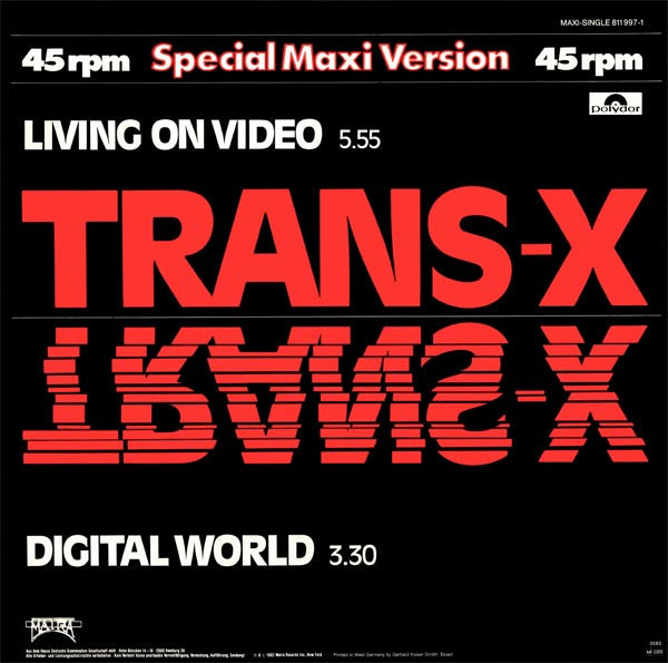 Trans-X – Living On Video / Digital World (NM, FUNDA EX) BOX3