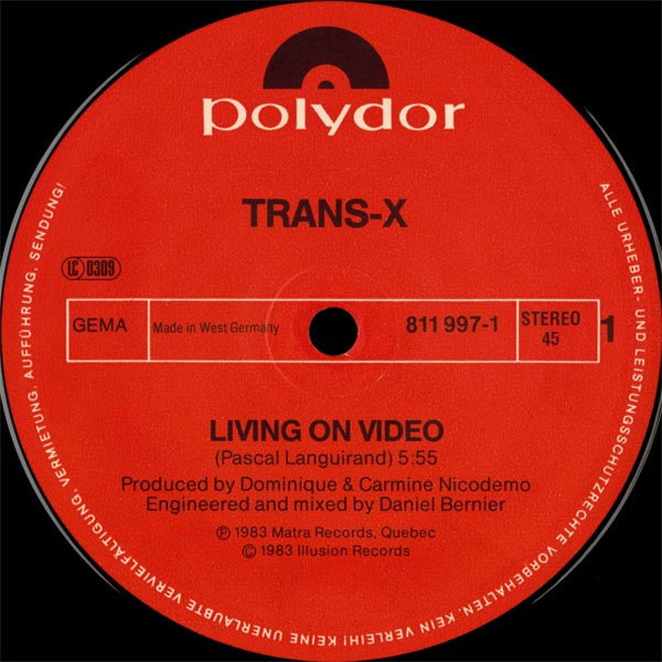 Trans-X – Living On Video / Digital World (NM, FUNDA EX)