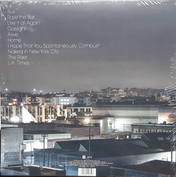 Travis – L.A. Times, contraportada con el listado de canciones