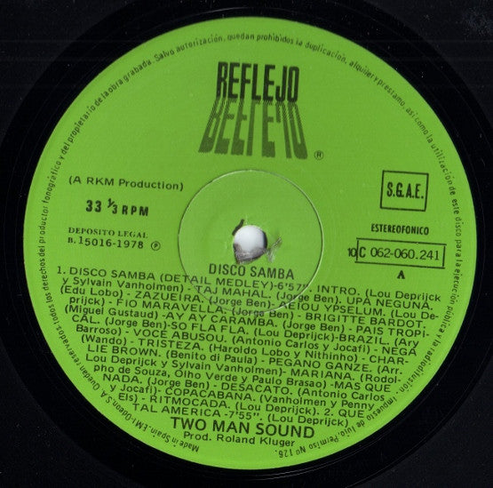 Two Man Sound – Disco Samba (Versión Integra) (EX, FUNDA VG+) BOX30