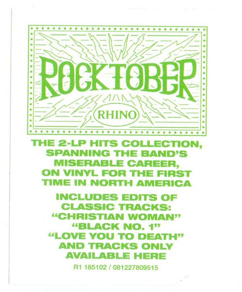 Type O Negative – The Least Worst Of / DISCO DOBLE (NUEVO, SELLADO)