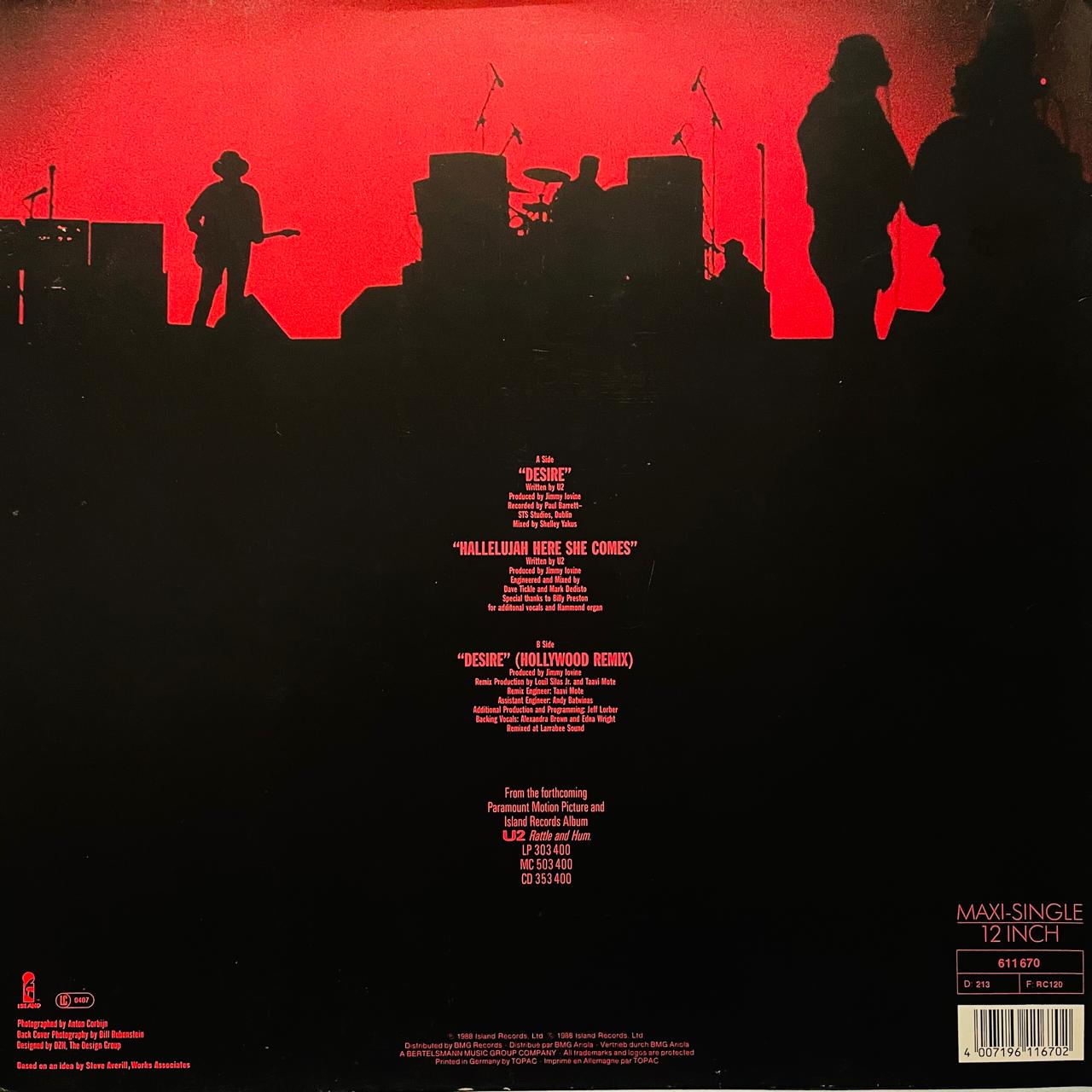 U2 – Desire (NM, FUNDA EX)