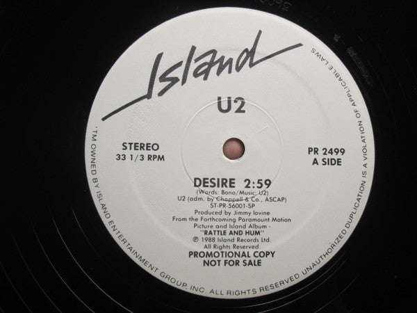 U2 – Desire (NM, FUNDA VG+) BOX23