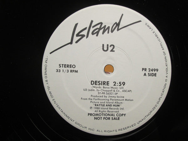 U2 – Desire (NM, FUNDA VG+) BOX23
