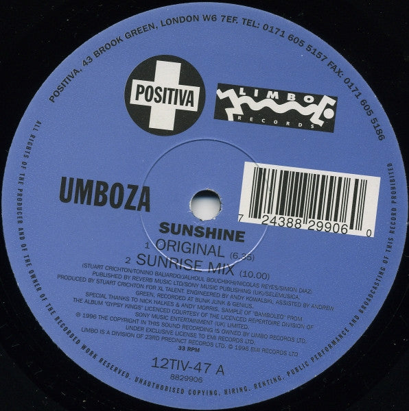 Umboza – Sunshine (NM) BOX24