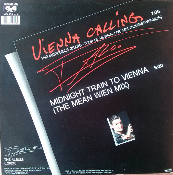 Falco – Vienna Calling (The Incredible Grand »Tour De Vienna« Live Mix) (Tourist-Version) (VG+)