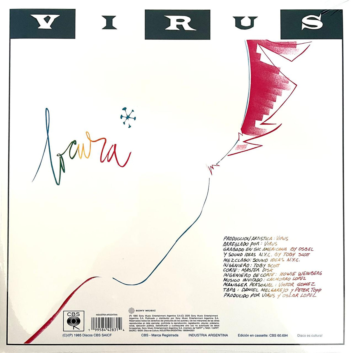 Virus – Locura / 40° Aniversario - DISCO COLOR (NUEVO, SELLADO)