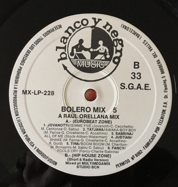 Various – Bolero Mix 5 (NM, FUNDA EX) BOX27