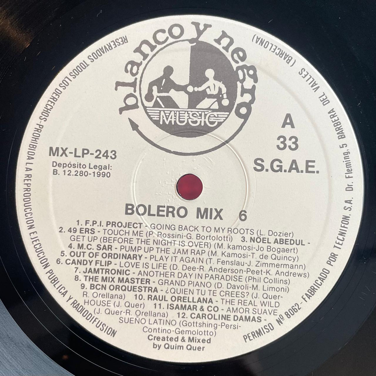 Various – Bolero Mix 6, foto 3 de la edición