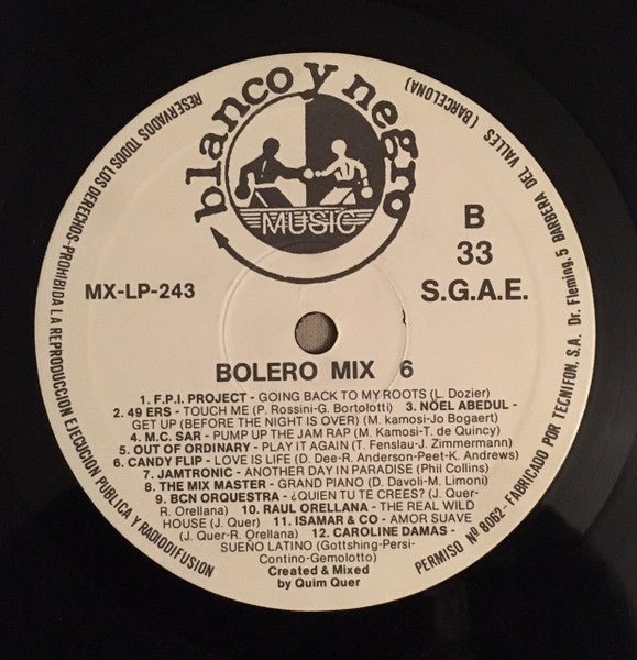 Various – Bolero Mix 6, foto 4 de la edición