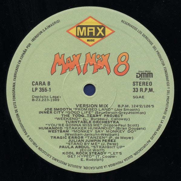 Various – Max Mix 8 / DISCO DOBLE (NM, FUNDA EX)
