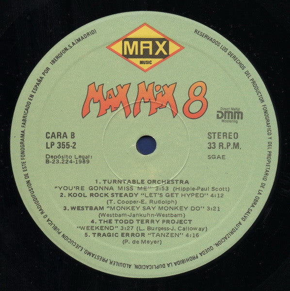 Various – Max Mix 8 / DISCO DOBLE (NM, FUNDA EX)