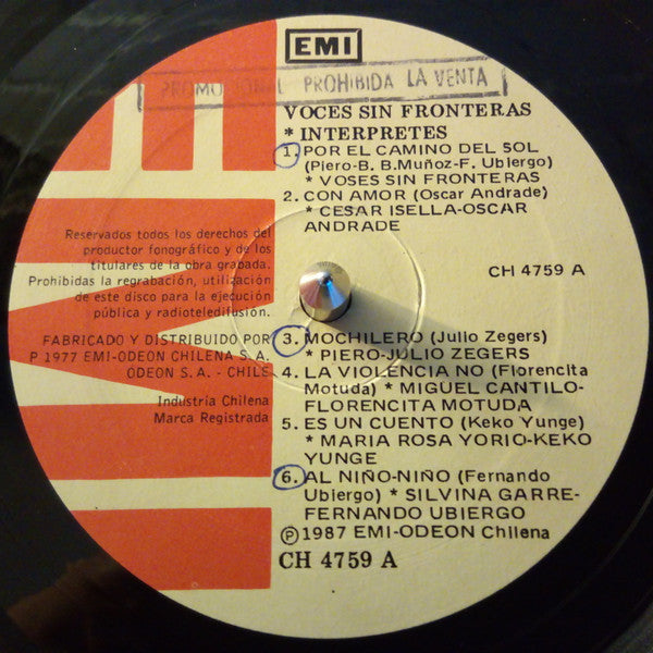 Various – Voces Sin Fronteras (VG, FUNDA VG+) BOX36