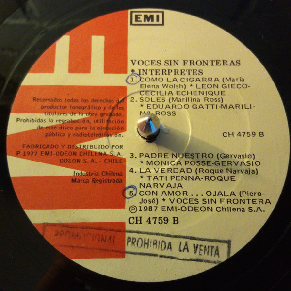 Various – Voces Sin Fronteras (VG, FUNDA VG+) BOX36