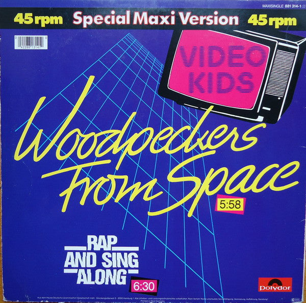 Video Kids – Woodpeckers From Space (NM, FUNDA VG+)