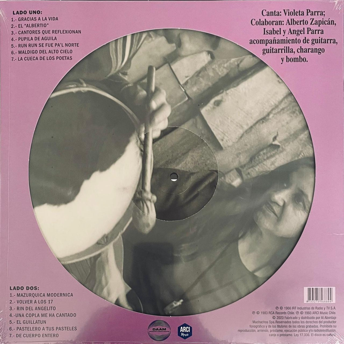 Violeta Parra – Las últimas Composiciones de Violeta Parra  - Picture Disc (NUEVO, SELLADO)