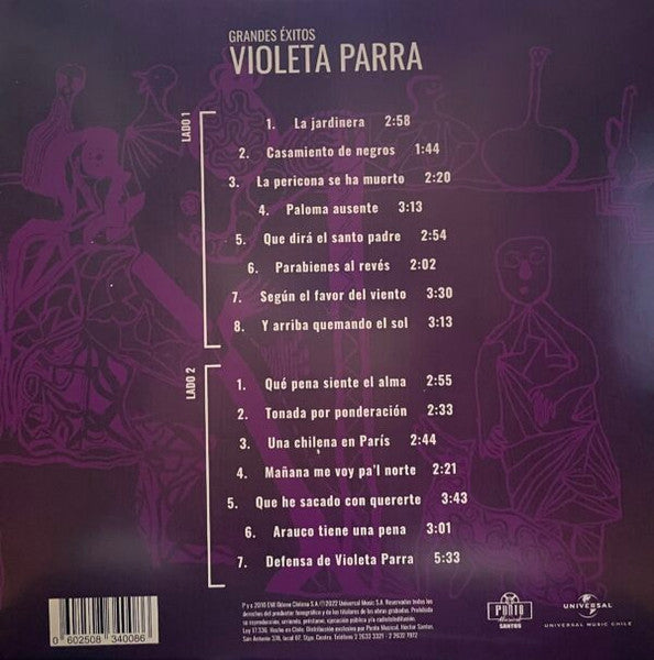 Violeta Parra – Grandes Éxitos Violeta Parra (NUEVO, SELLADO) BOXV49