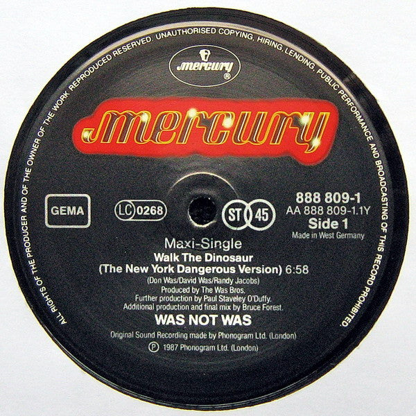 Was (Not Was) – Walk The Dinosaur (VG+) BOX25
