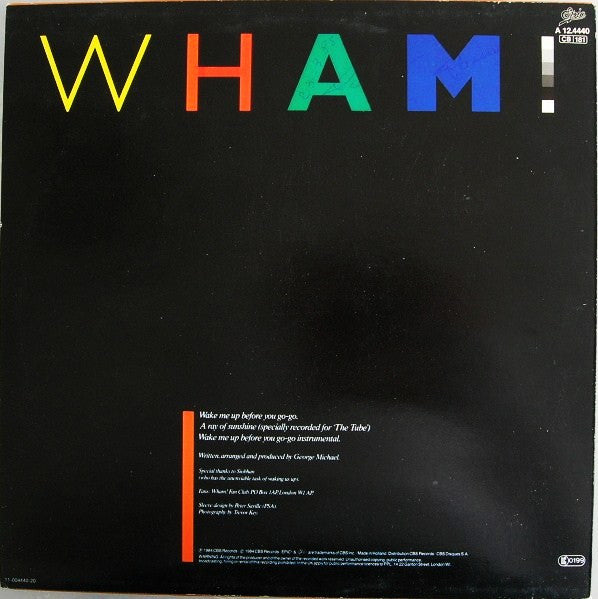 Wham! – Wake Me Up Before You Go-Go (NM, FUNDA VG+) BOX33