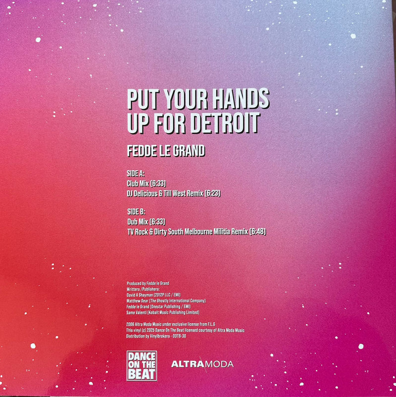 Fedde Le Grand – Put Your Hands Up For Detroit (NM) BOX26