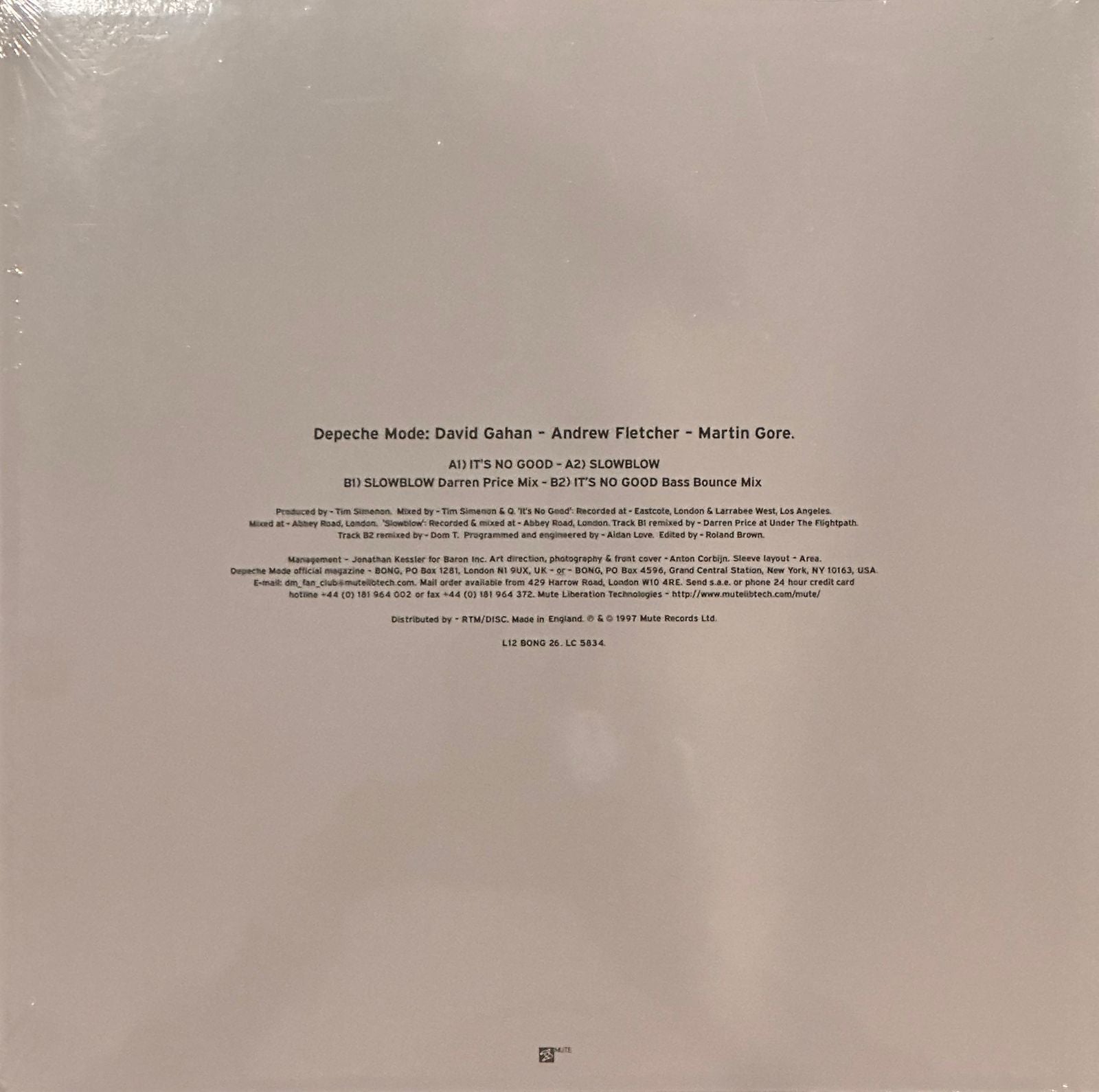 Depeche Mode - IT'S NO GOOD (MINT, NUEVO Y SELLADO) BOX24