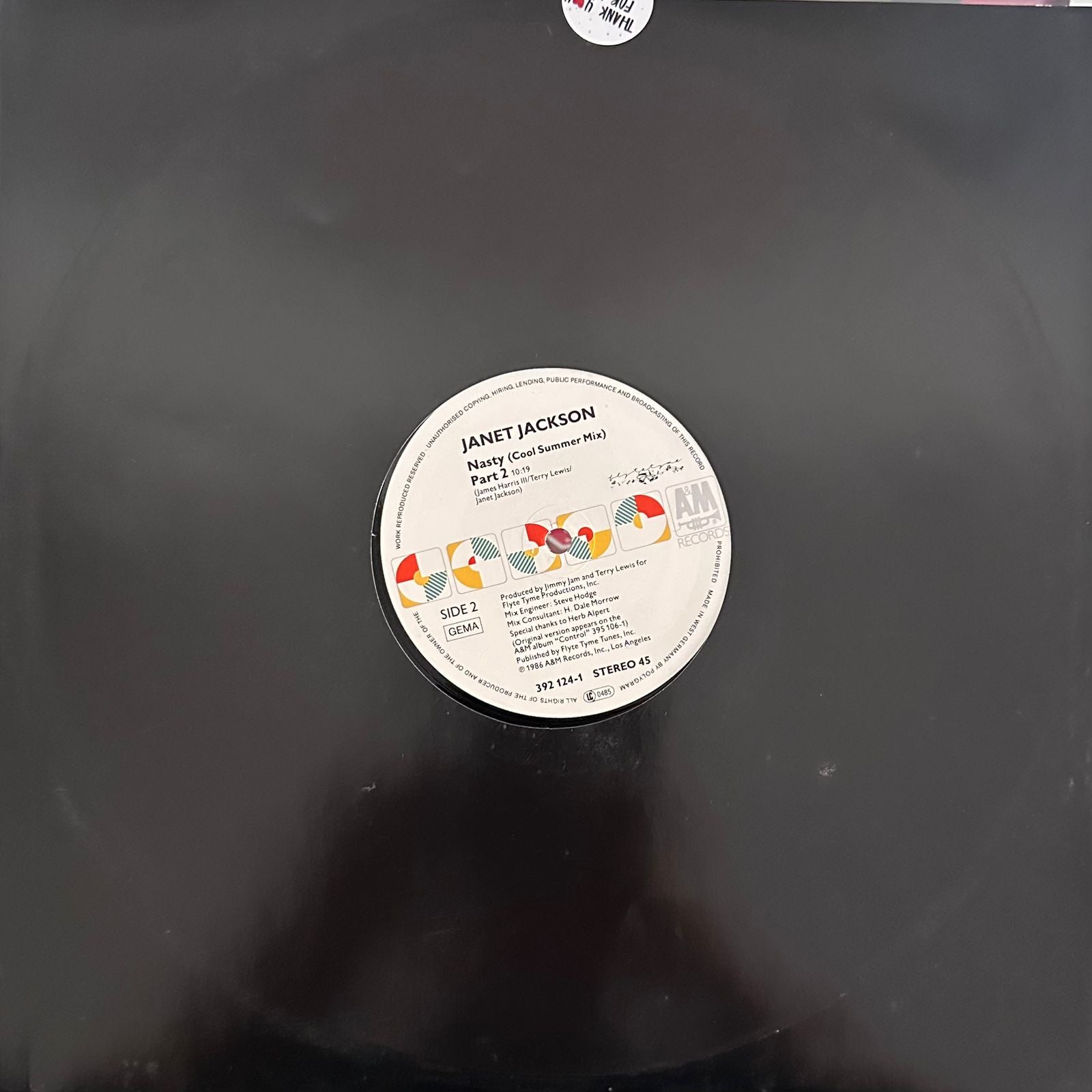 Janet Jackson – Nasty (Cool Summer Mix) Parts 1 And 2 (EX, FUNDA GENÉRICA) BOX29