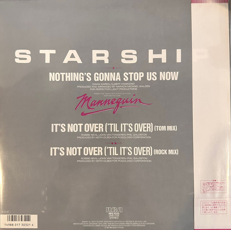 Starship  – Nothing's Gonna Stop Us Now (NM, INLCLUYE OBI AND INSERT) BOX16