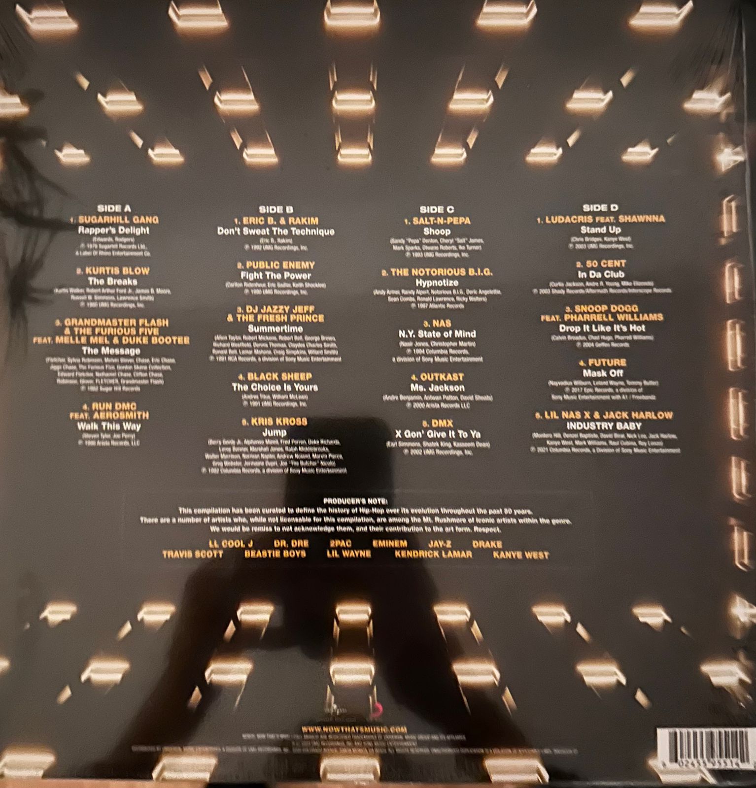 Various – Now That's What I Call Hip-Hop at 50 / DISCO DOBLE (NUEVO, SELLADO) BOXV3