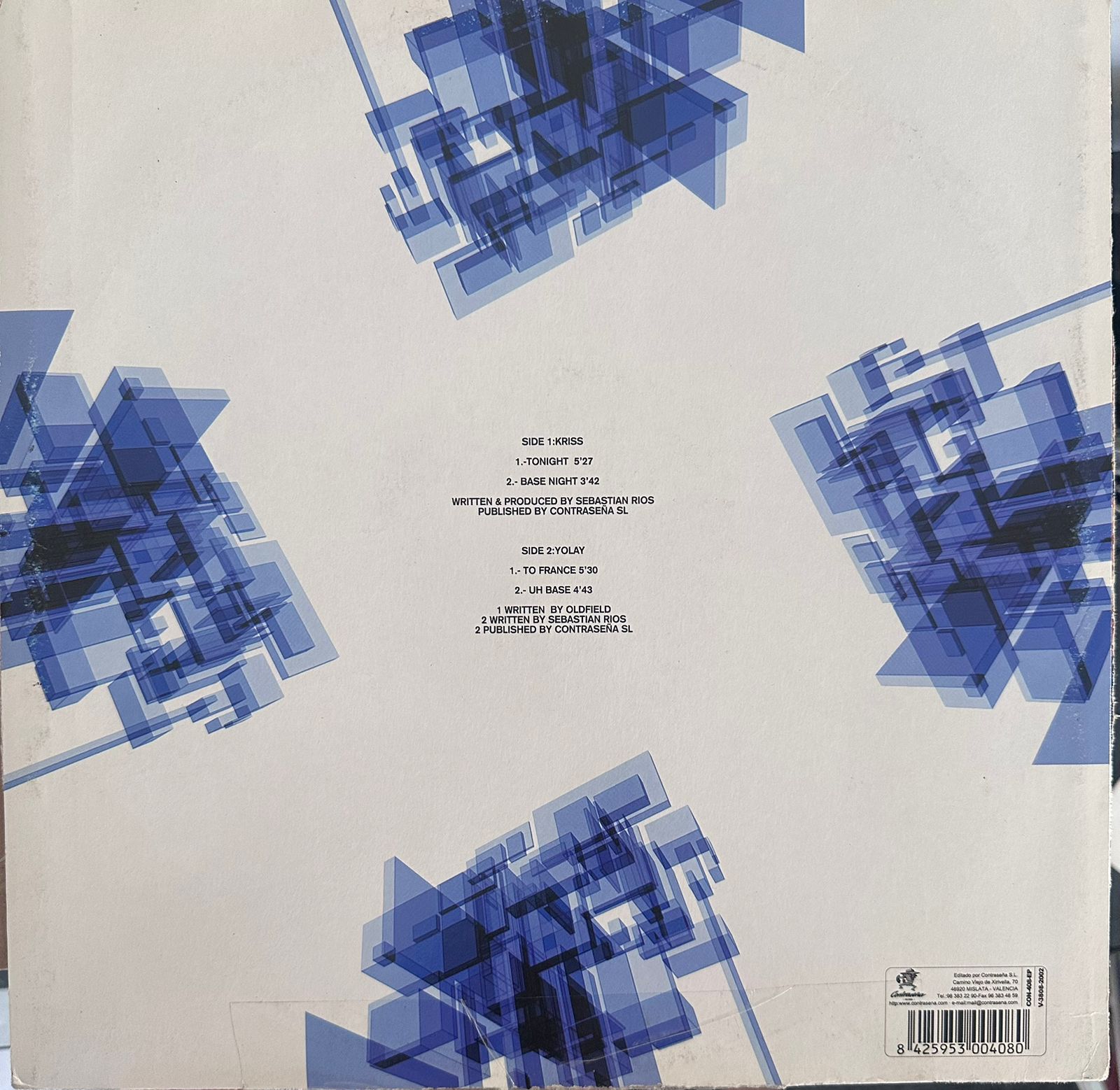 Kryss / Yolay – Eurodance Vol.4 E.P (VG+  Funda reparada con scotch, ver imagen VG+)  BOX18