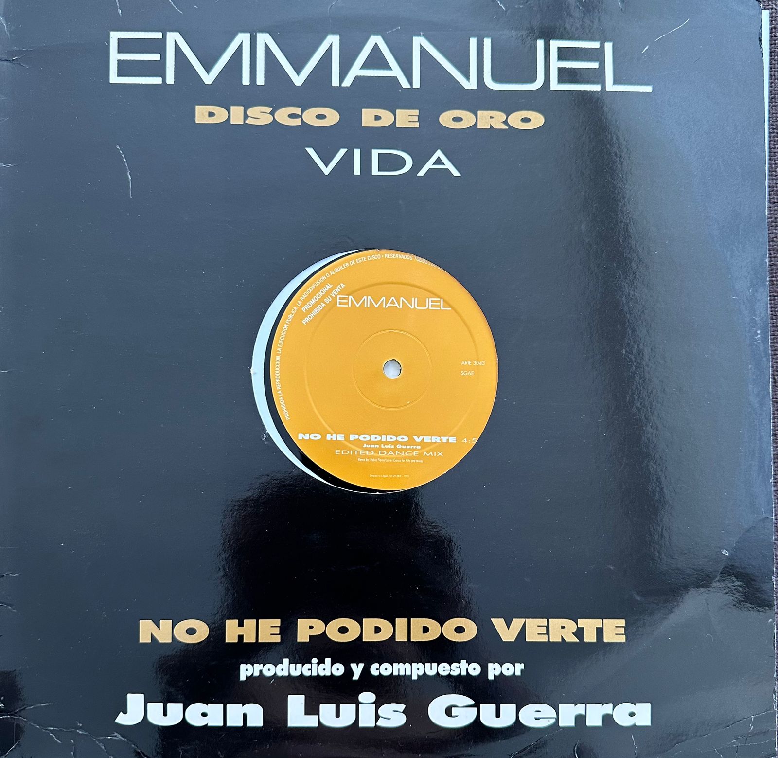 Emmanuel ‎– No He Podido Verte (NM, FUNDA VG+ PROMOCIONAL) BOX13