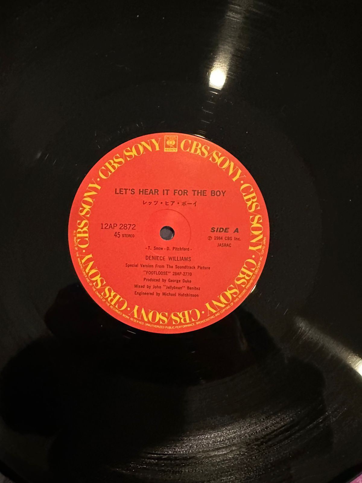 Deniece Williams – Let's Hear It For The Boy  / JAPONÉS OBI   (NM) BOX9