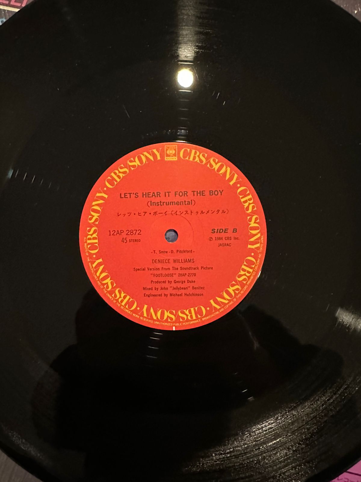 Deniece Williams – Let's Hear It For The Boy  / JAPONÉS OBI   (NM) BOX9