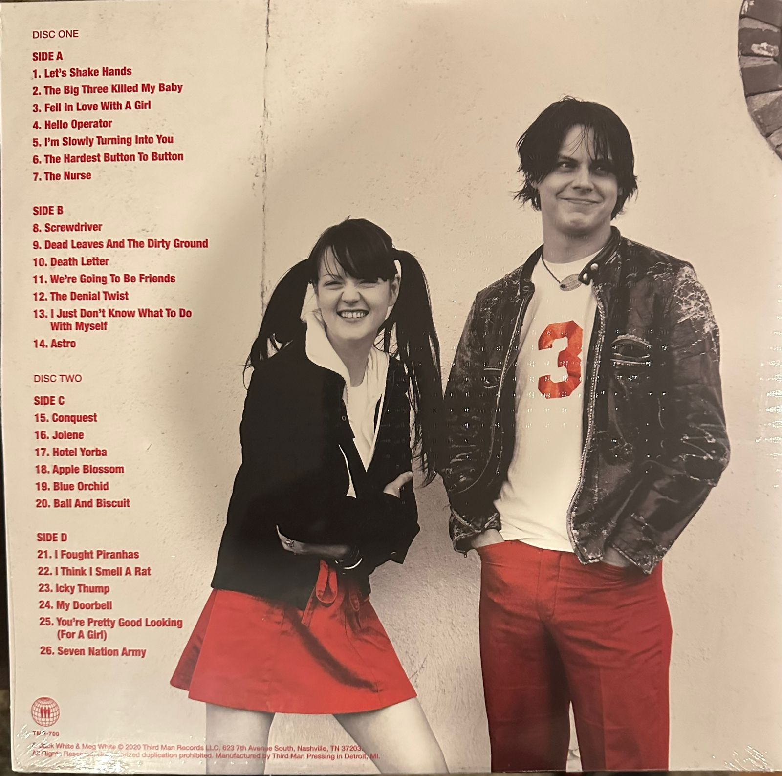 The White Stripes – My Sister Thanks You And I Thank You The White Stripes Greatest Hits / DISCO DOBLE (NUEVO, SELLADO) BOXV26