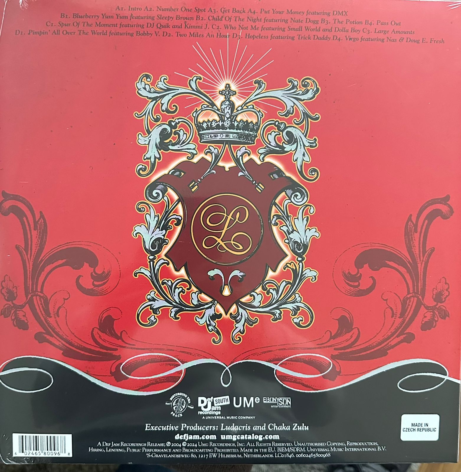 Ludacris – The Red Light District / DISCO DOBLE (NUEVO, SELLADO) BOXV26