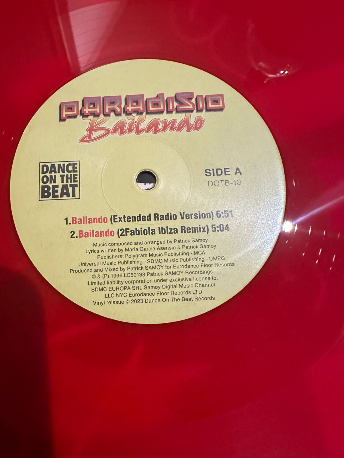 Paradisio – Bailando (MINT, NUEVO NO SELLADO) BOX4