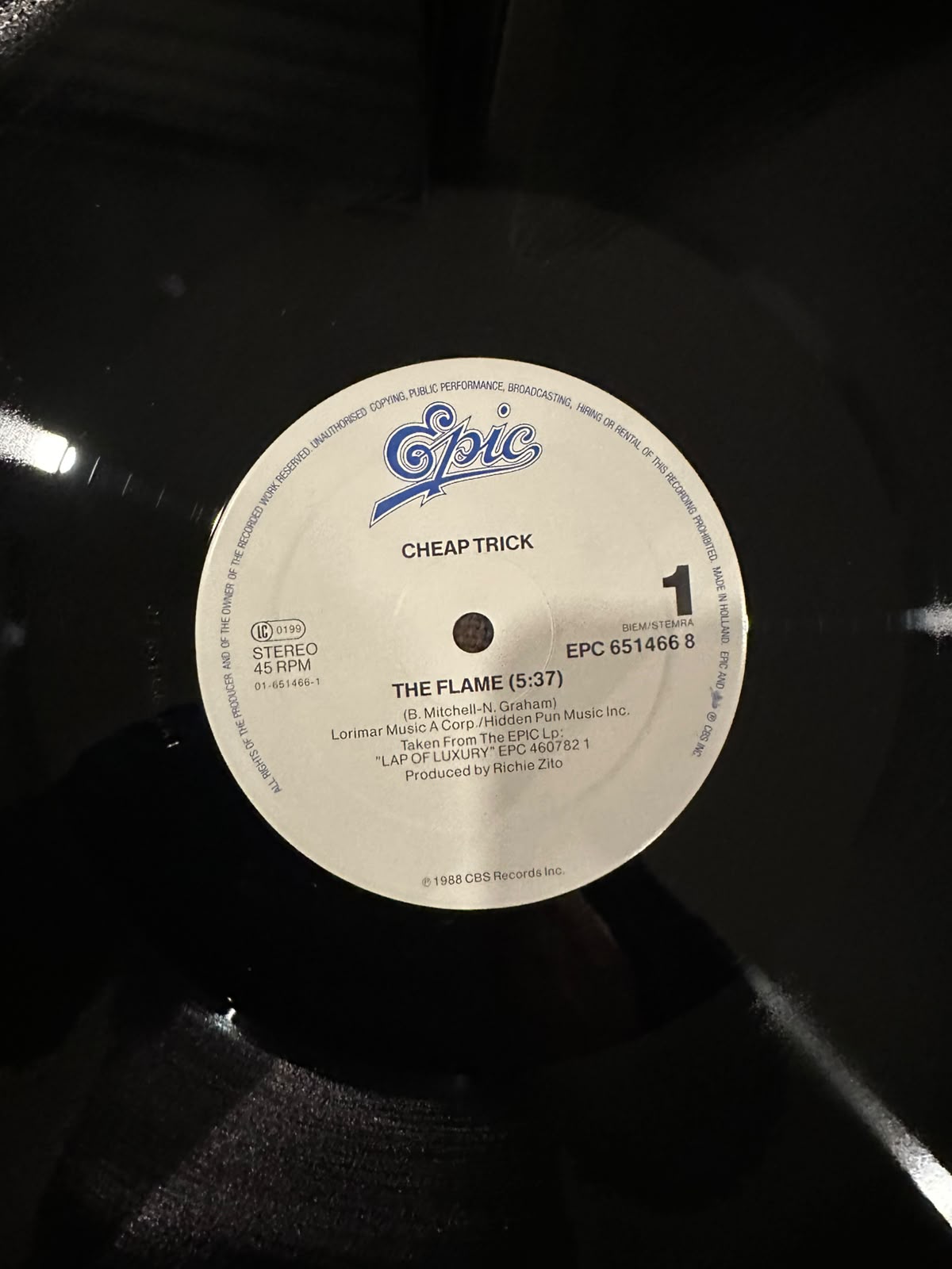 Cheap Trick – The Flame (NM, FUNDA EX) BOX24