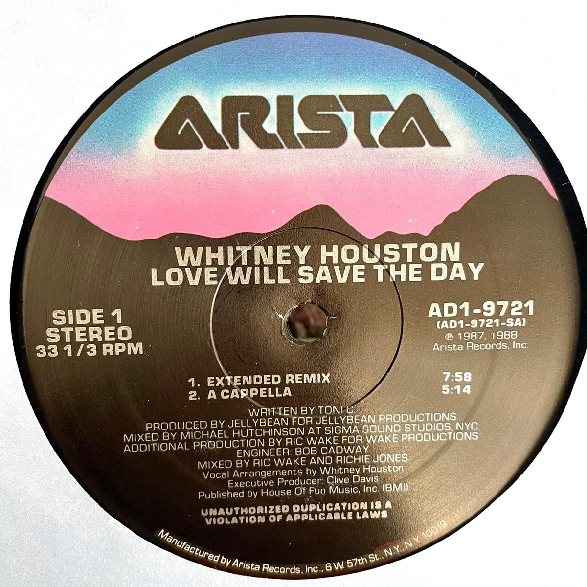Whitney Houston – Love Will Save The Day (NM, FUNDA EX) BOX32