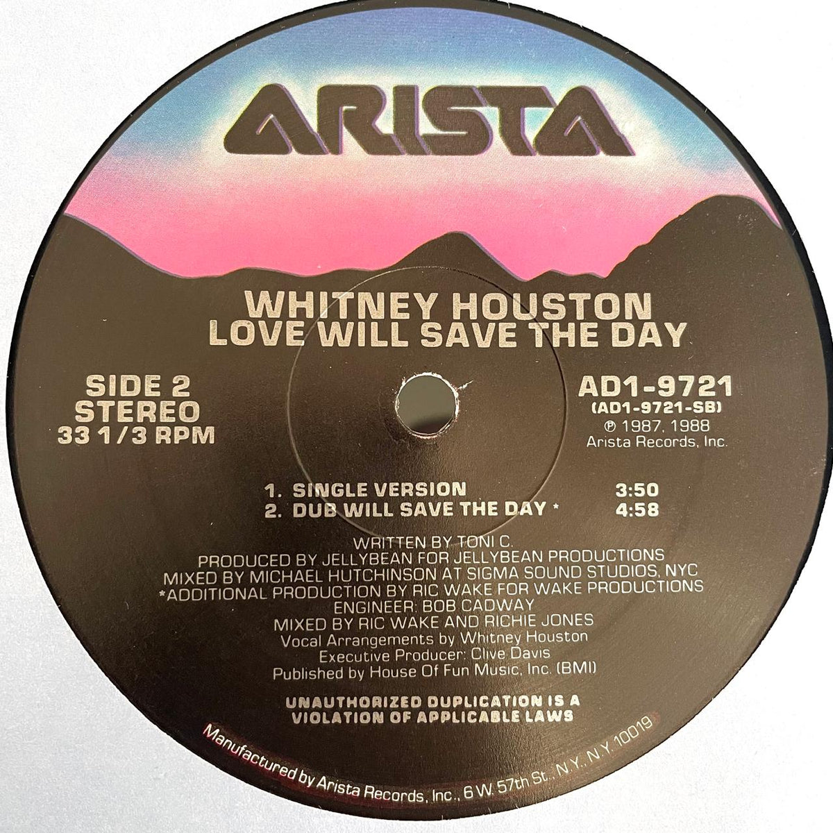 Whitney Houston – Love Will Save The Day (NM, FUNDA EX) BOX32