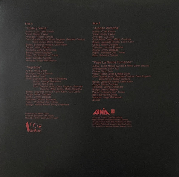 Willie Colón / Hector Lavoe – Vigilante (NUEVO, SELLADO)