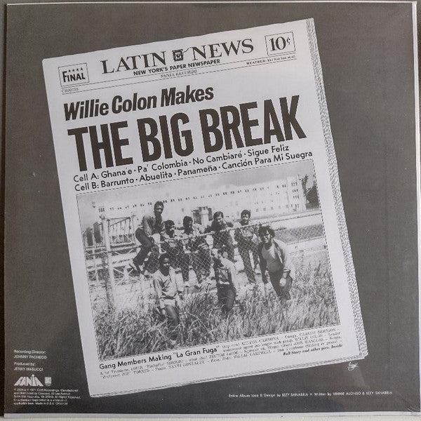Willie Colon* – Wanted For: The Big Break - La Gran Fuga (NUEVO, SELLADO) BOXV46
