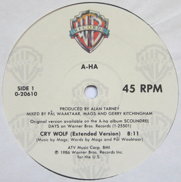 a-ha – Cry Wolf (NM, FUNDA VG+) BOX23