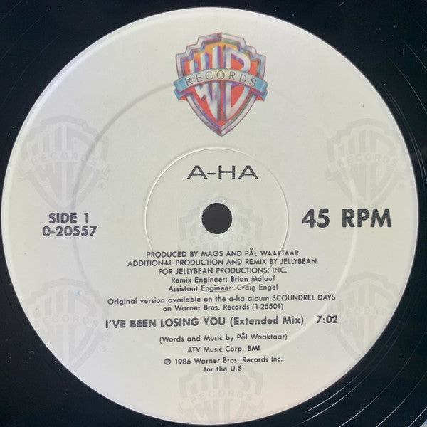 a-ha – I've Been Losing You (NM, FUNDA EX)
