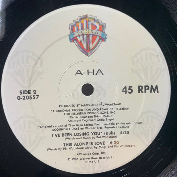a-ha – I've Been Losing You (NM, FUNDA EX)