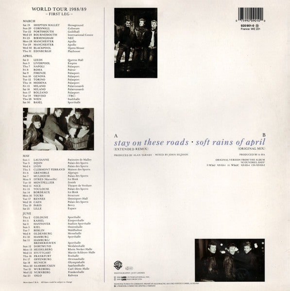 a-ha – Stay On These Roads (Extended Remix) (NM, FUNDA VG+) BOX30