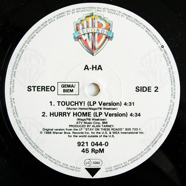 a-ha – Touchy! (Go-Go Mix) (NM, FUNDA EX) BOX28